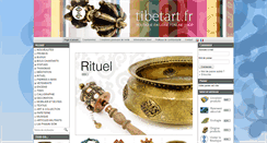 Desktop Screenshot of boutique.tibetart.fr